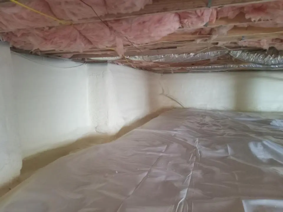 Crawl space encapsulation with closed-cell spray foam for Roof Maintenance in Huber Heights